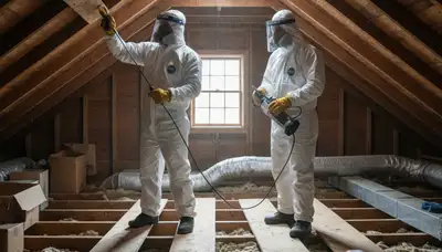 Mold inspection technician in Santa Rosa, CA assessing moisture damage after water intrusion