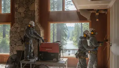 Water damage restoration team in Santa Rosa, CA providing emergency cleanup and repair services