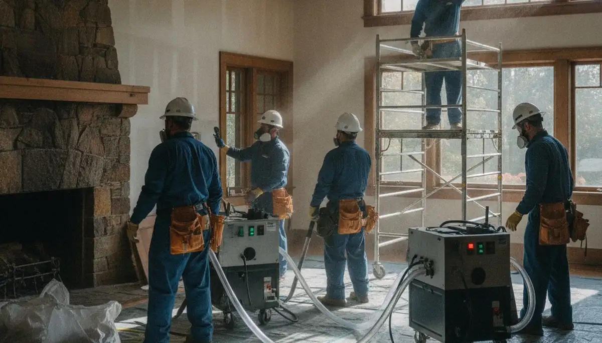 Water damage restoration team in Santa Rosa, CA providing emergency cleanup and drying services