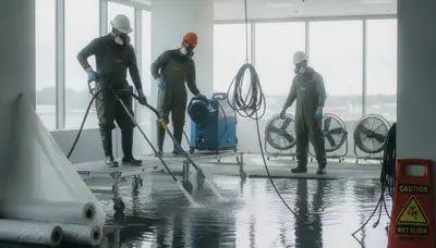 Water damage restoration team serving Santa Rosa, CA homes after flooding and pipe leaks